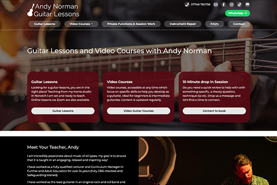 Andy Norman Guitar Lessons